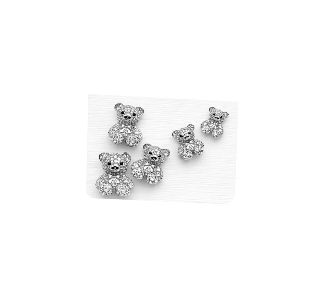 Set orecchini teddy strass
