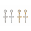 Orecchini Crystal Cross