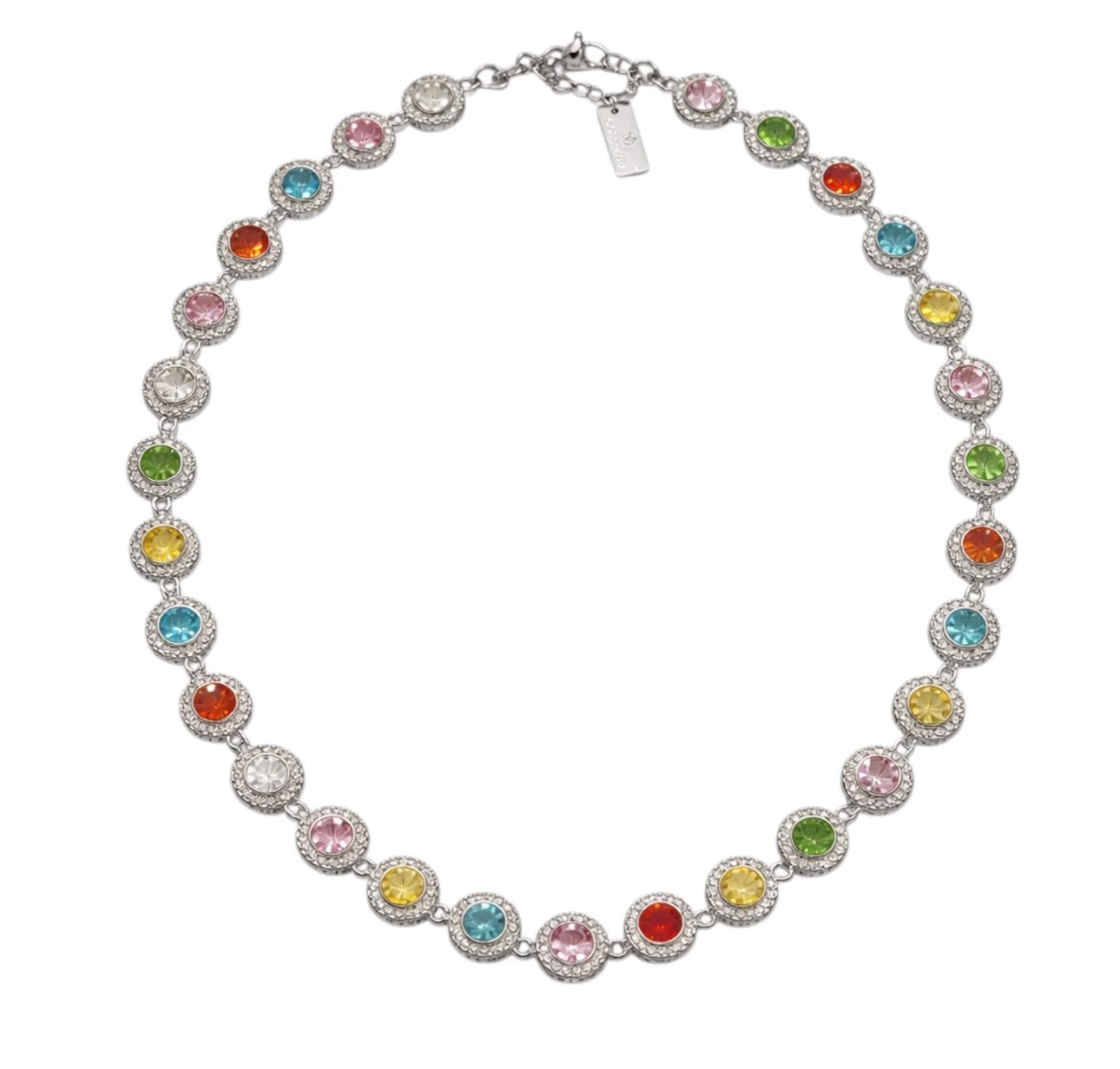Collana scintillante multicolore