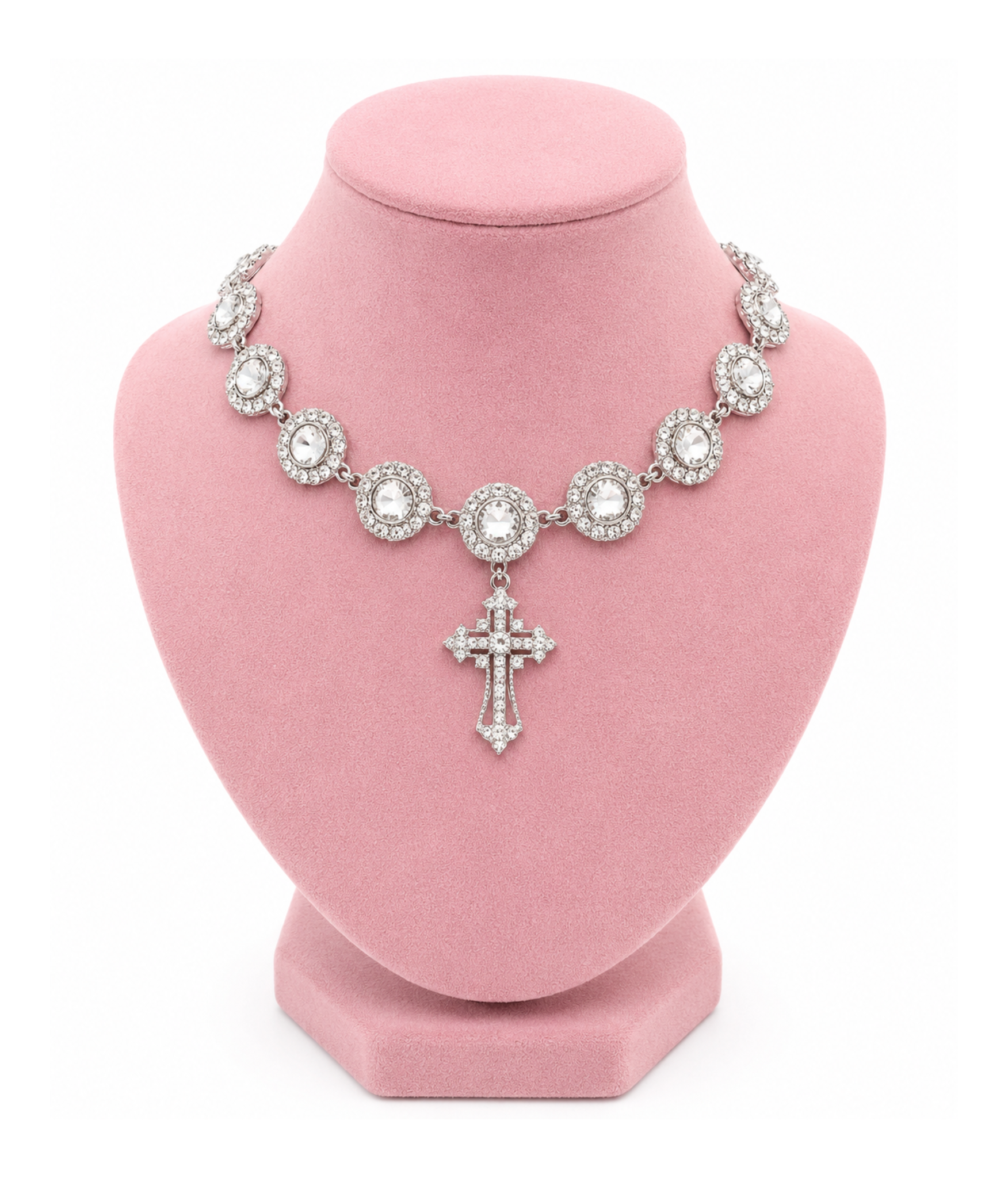 Collier Cross Crystal