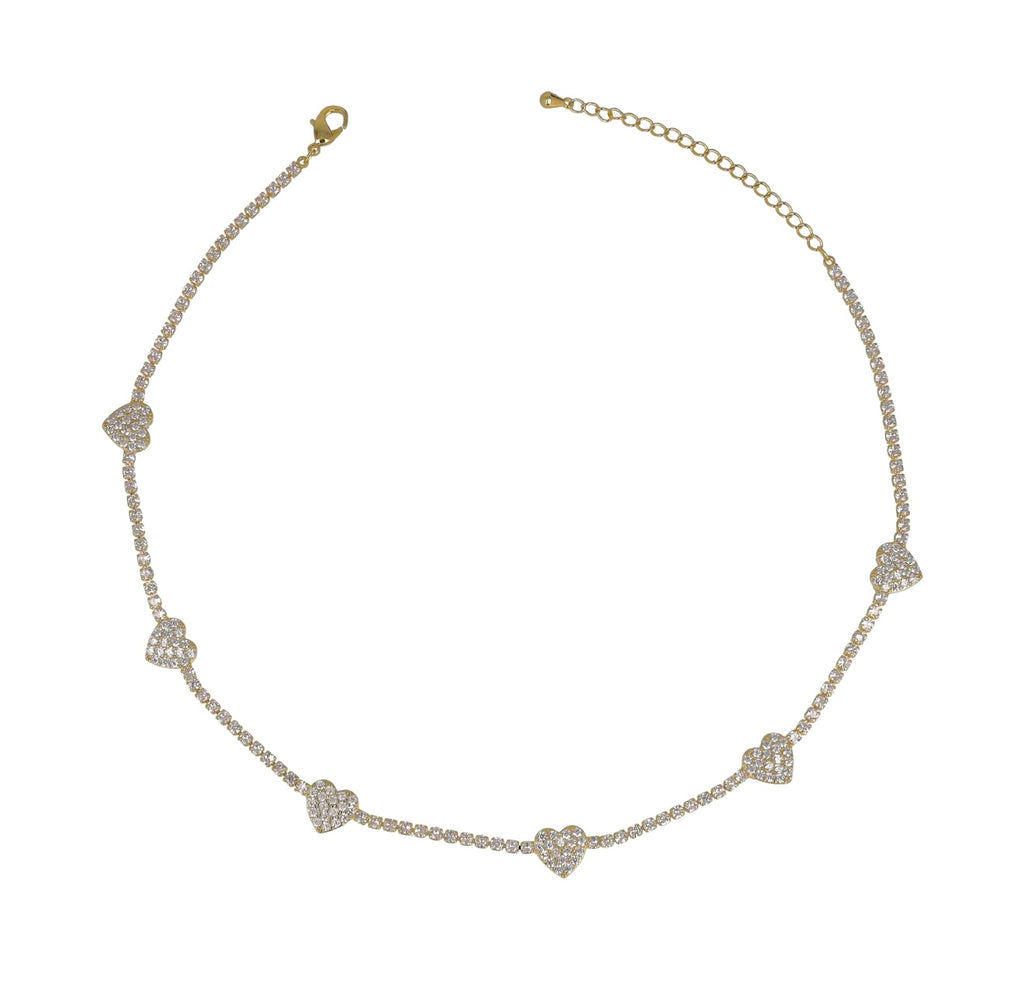 Collana tennis heart