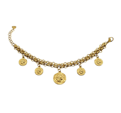 Bracciale malia medaglie