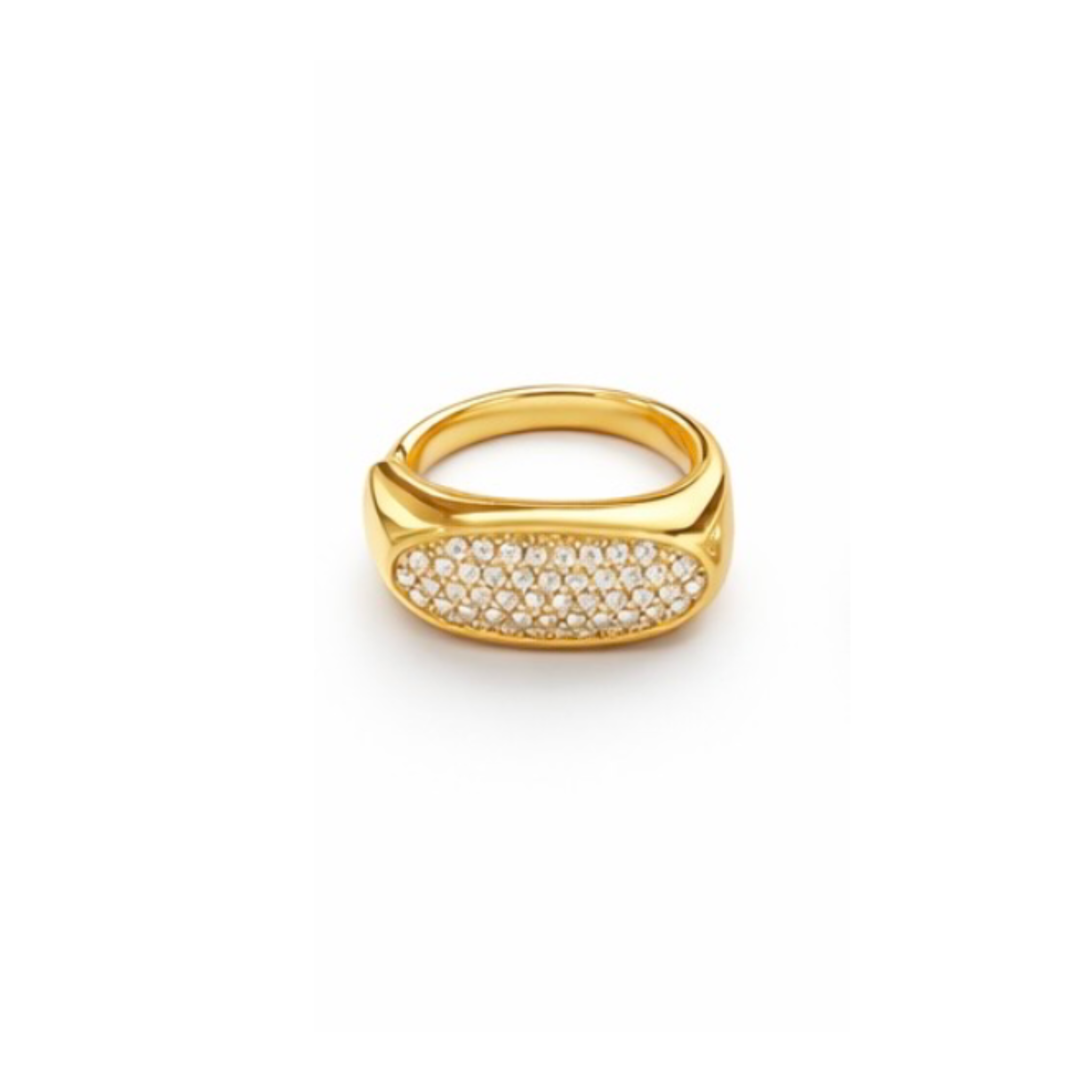 Anello Square Strass