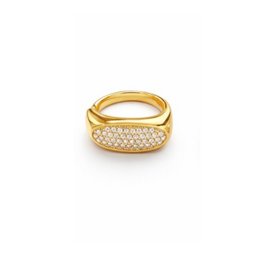 Anello Square Strass