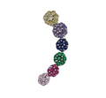 Orecchino Zirconia multicolore