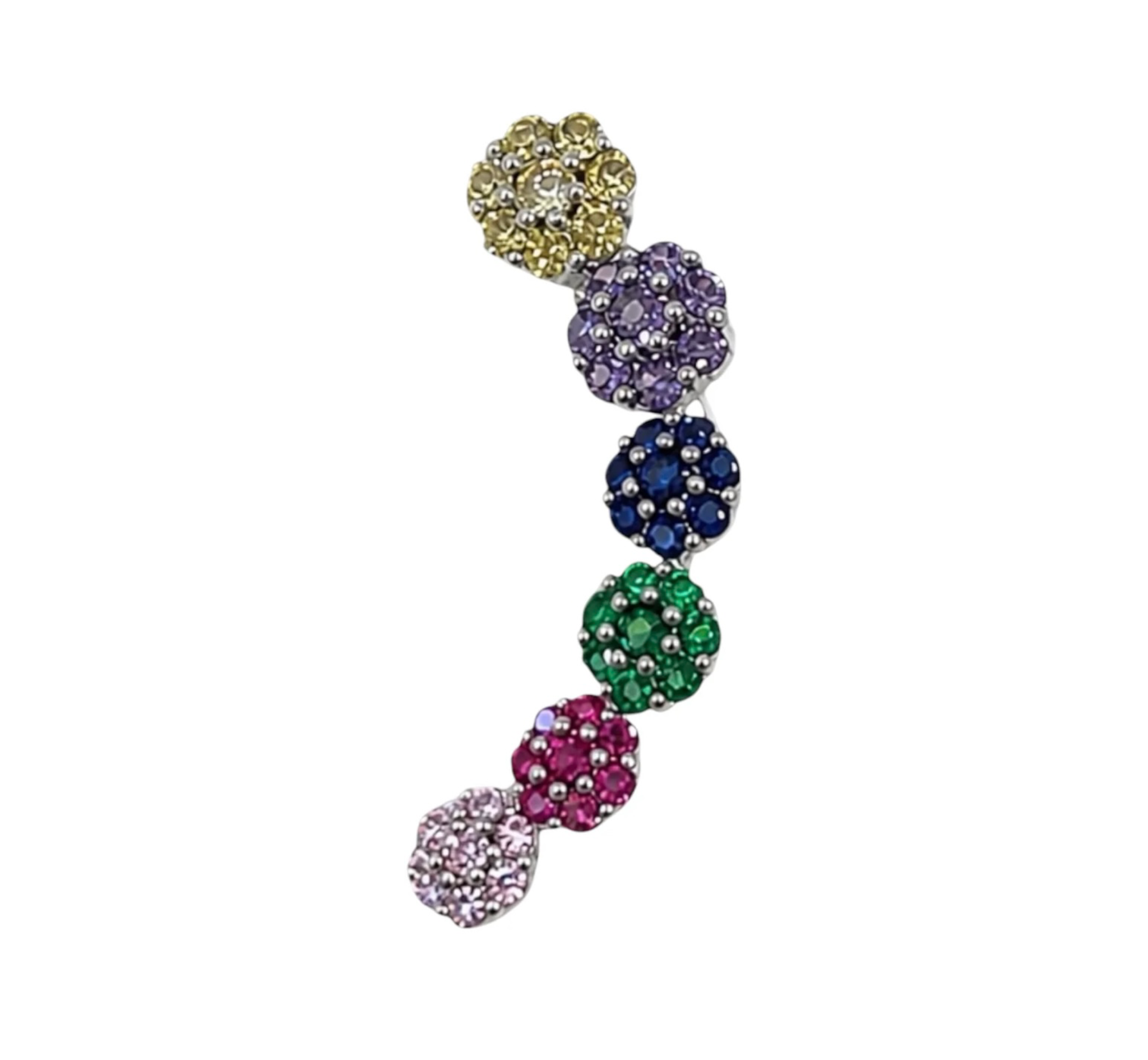 Orecchino Zirconia multicolore