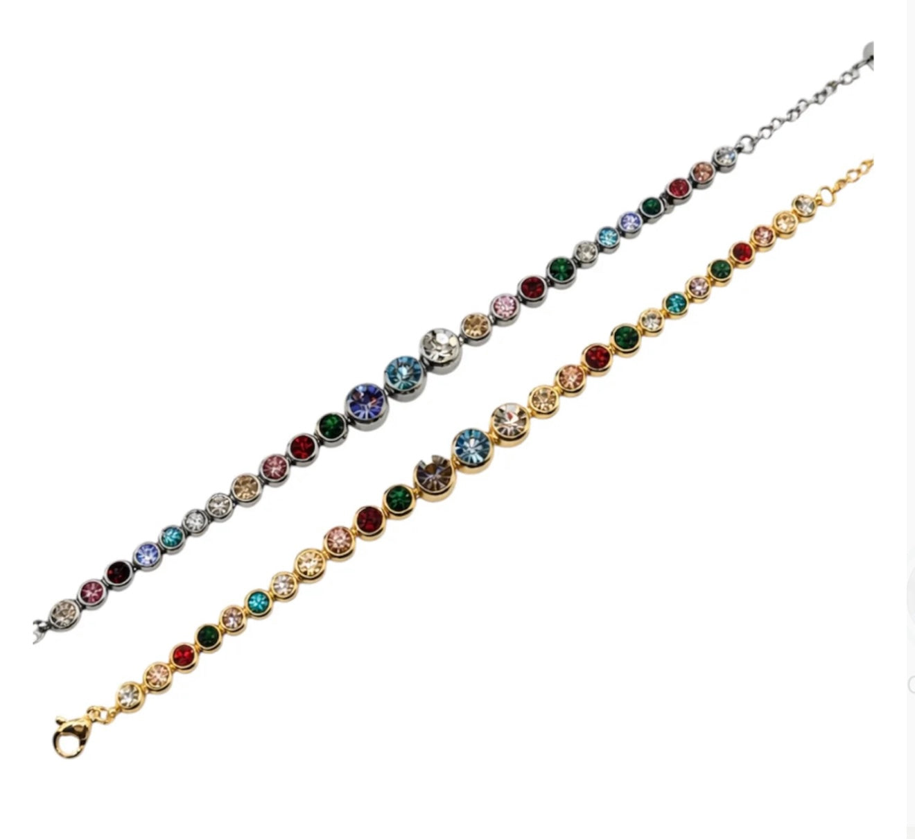 Bracciale sfere di luce multicolor
