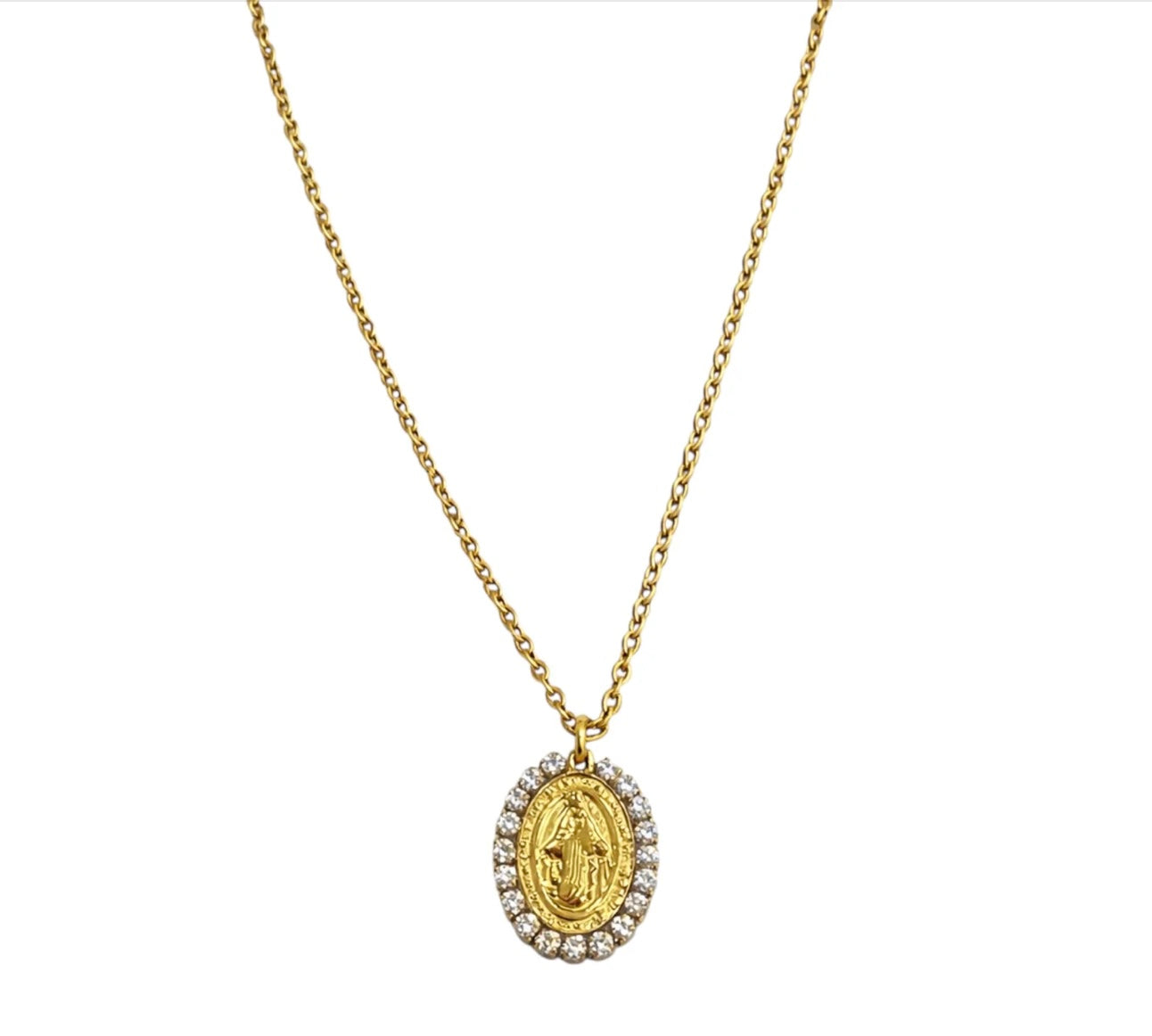 Collana madonnina brilla