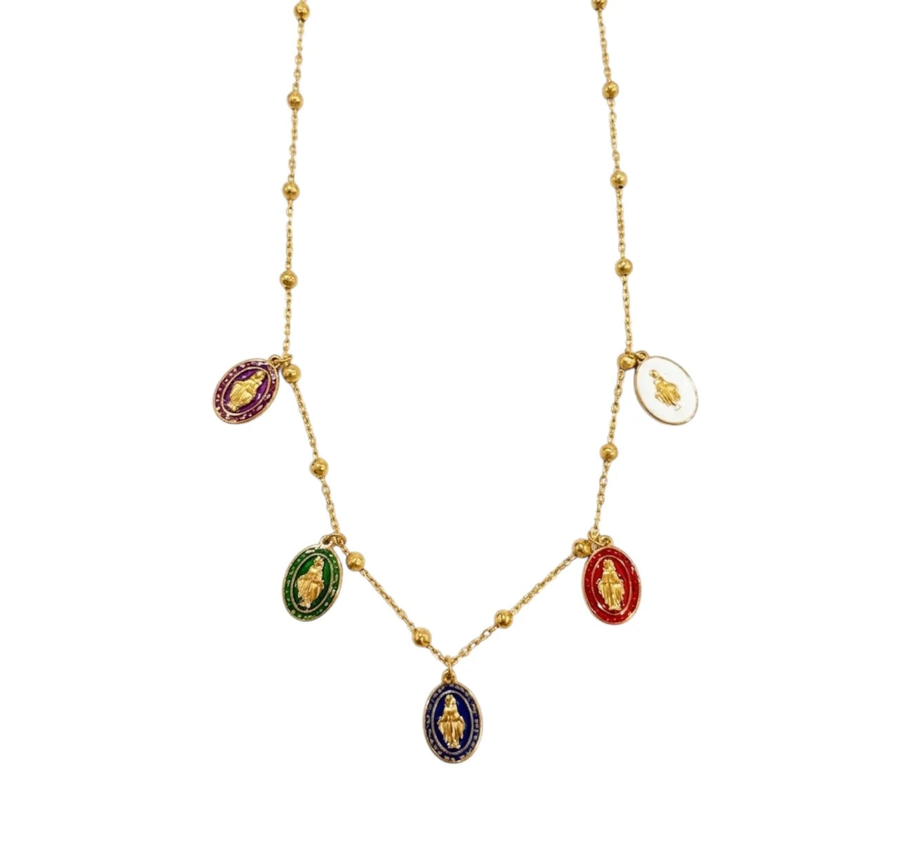Collana Madonnina Raimbow
