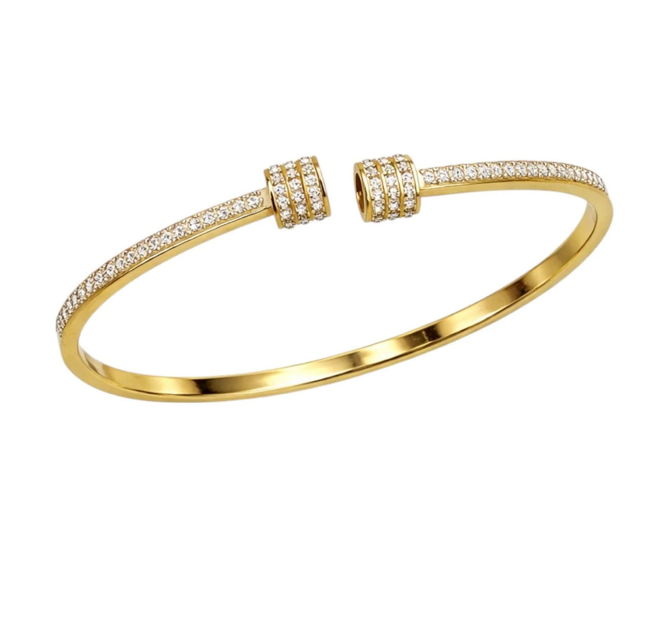 Bracciale chiodo strass