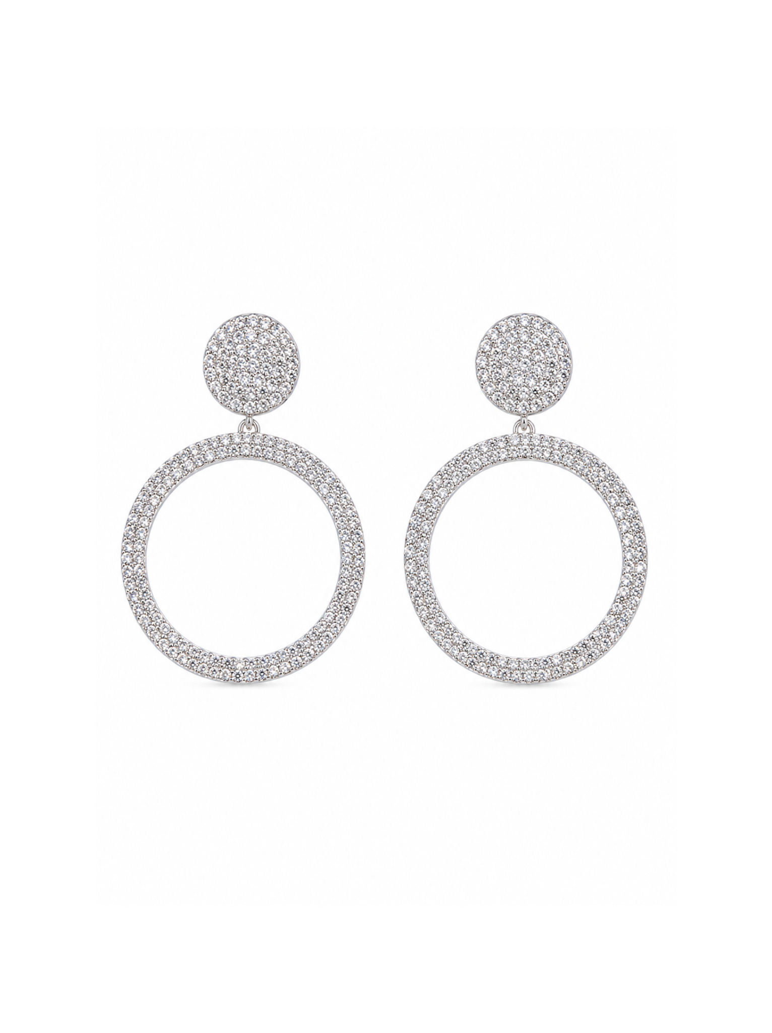 Orecchini Hoop Crystal