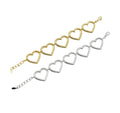 Bracciale cuori traforati
