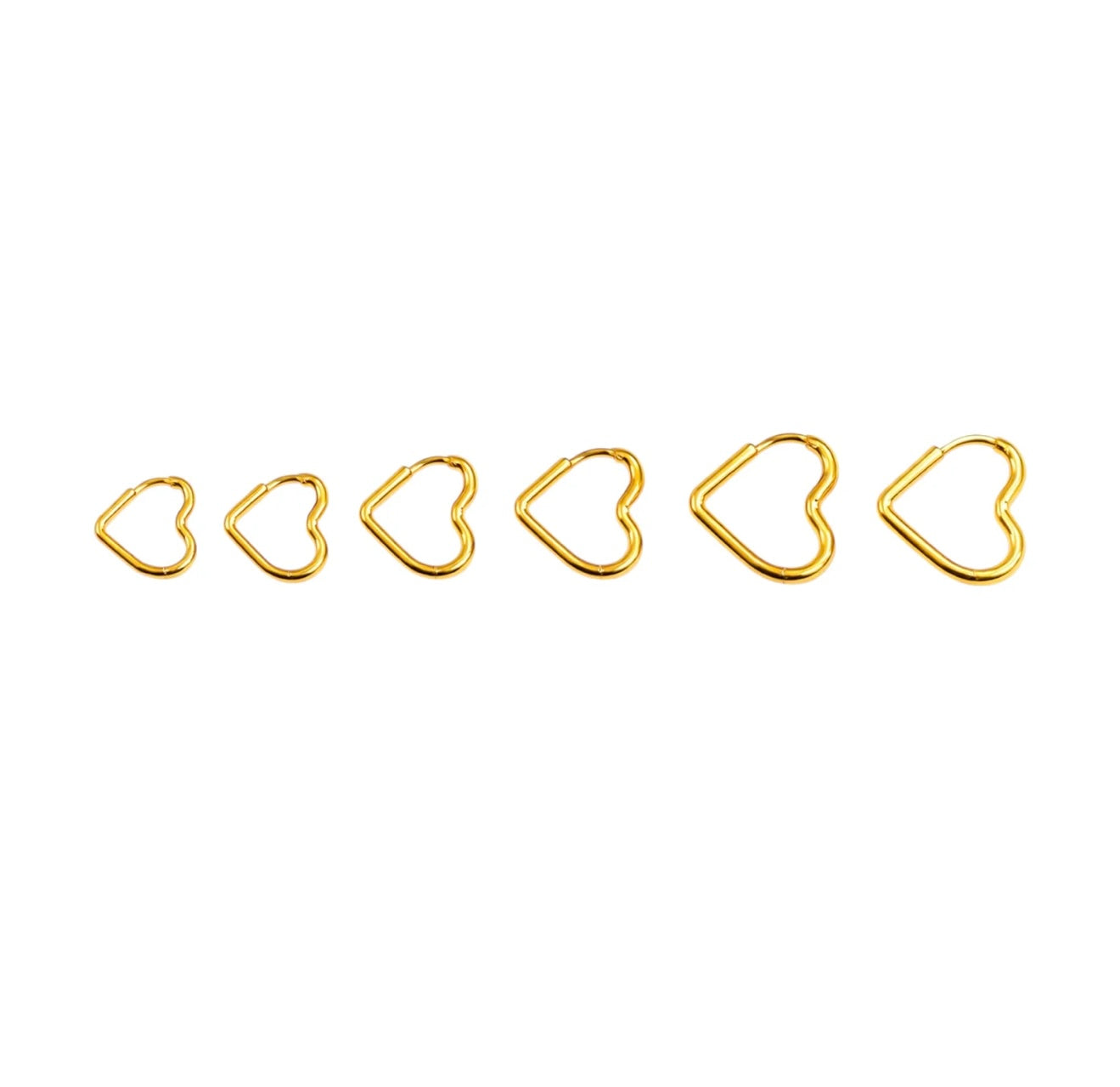 Set orecchini cuore traforato