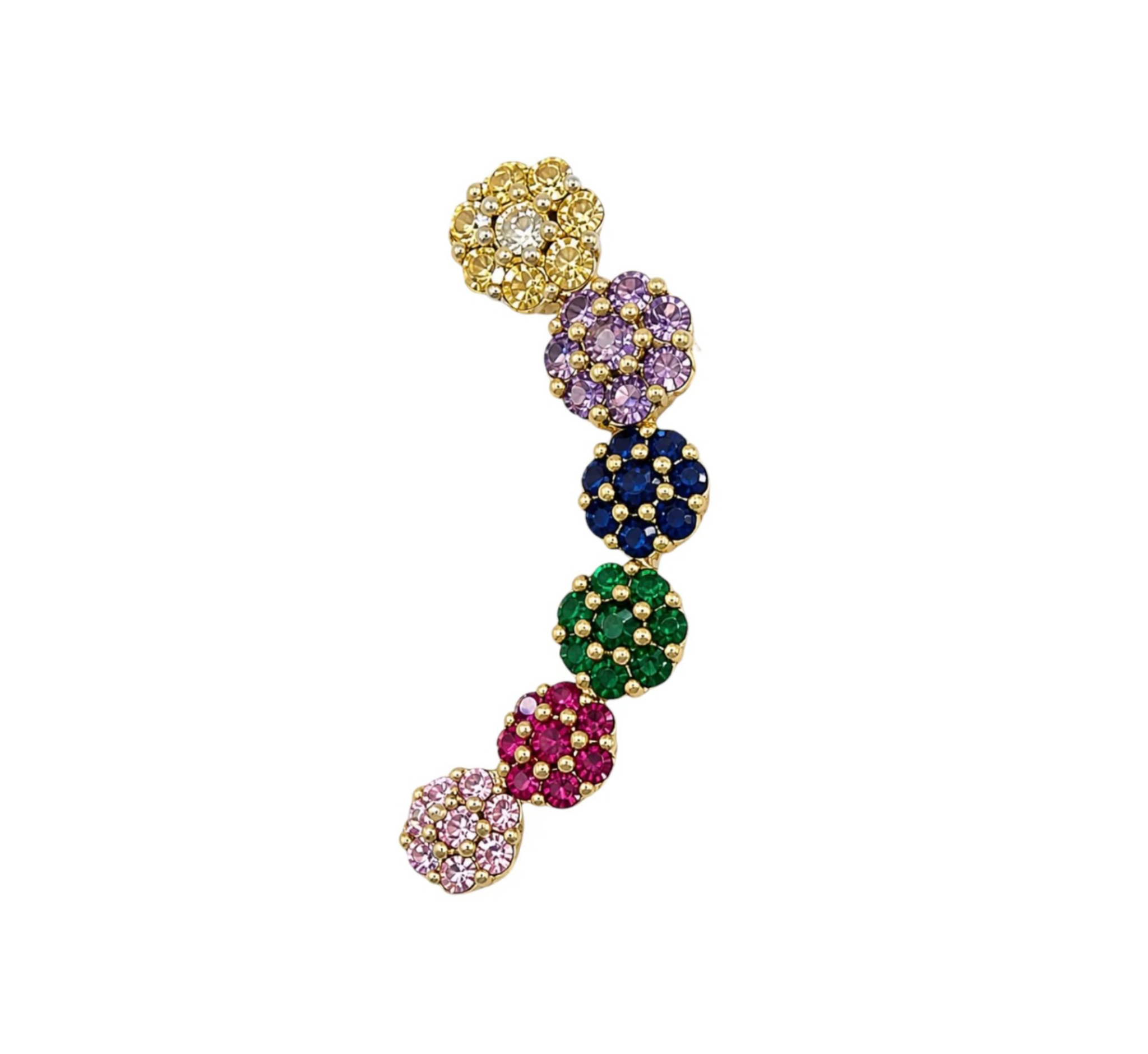 Orecchino Zirconia multicolore