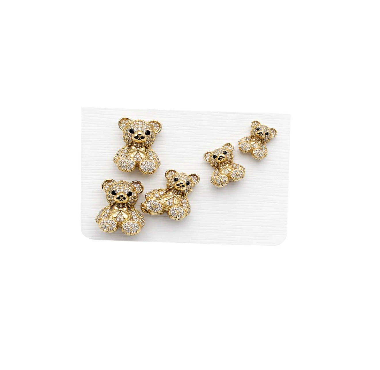 Set orecchini teddy strass