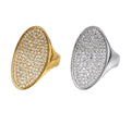 Anello scudo strass