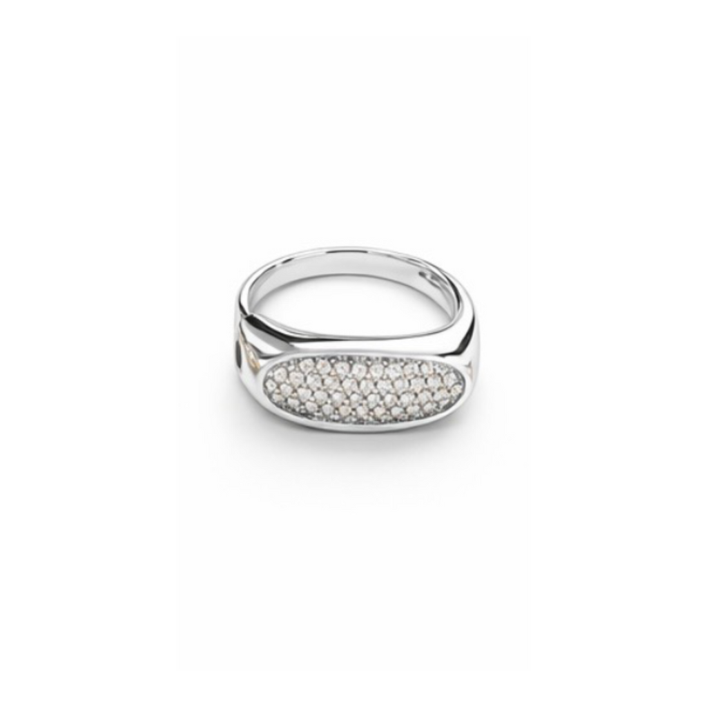 Anello Square Strass